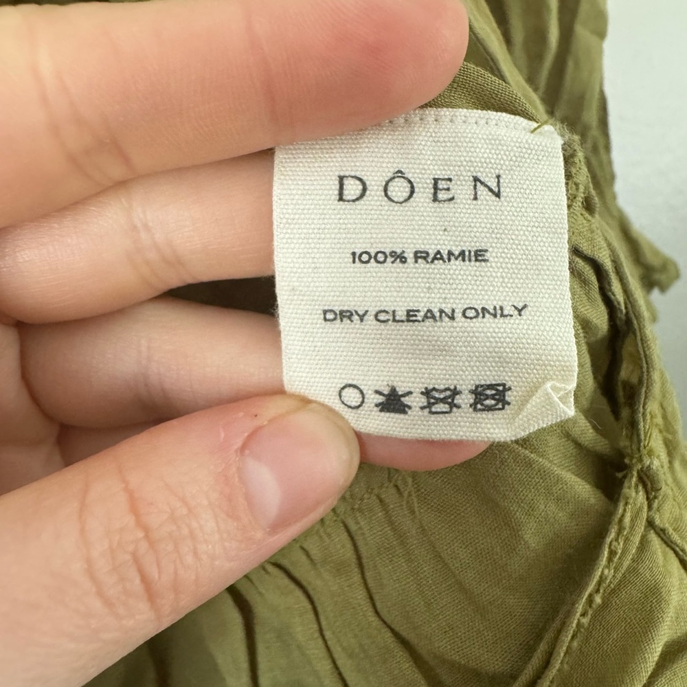 Doen Chartreuse Ruffle Blouse - Picture 8 of 11